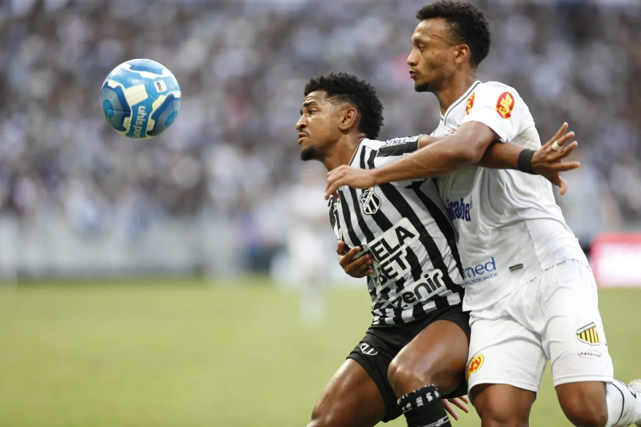 Ceará encontrou muitas dificuldades na partida.