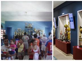 Imagens das salas de troféu do Fortaleza