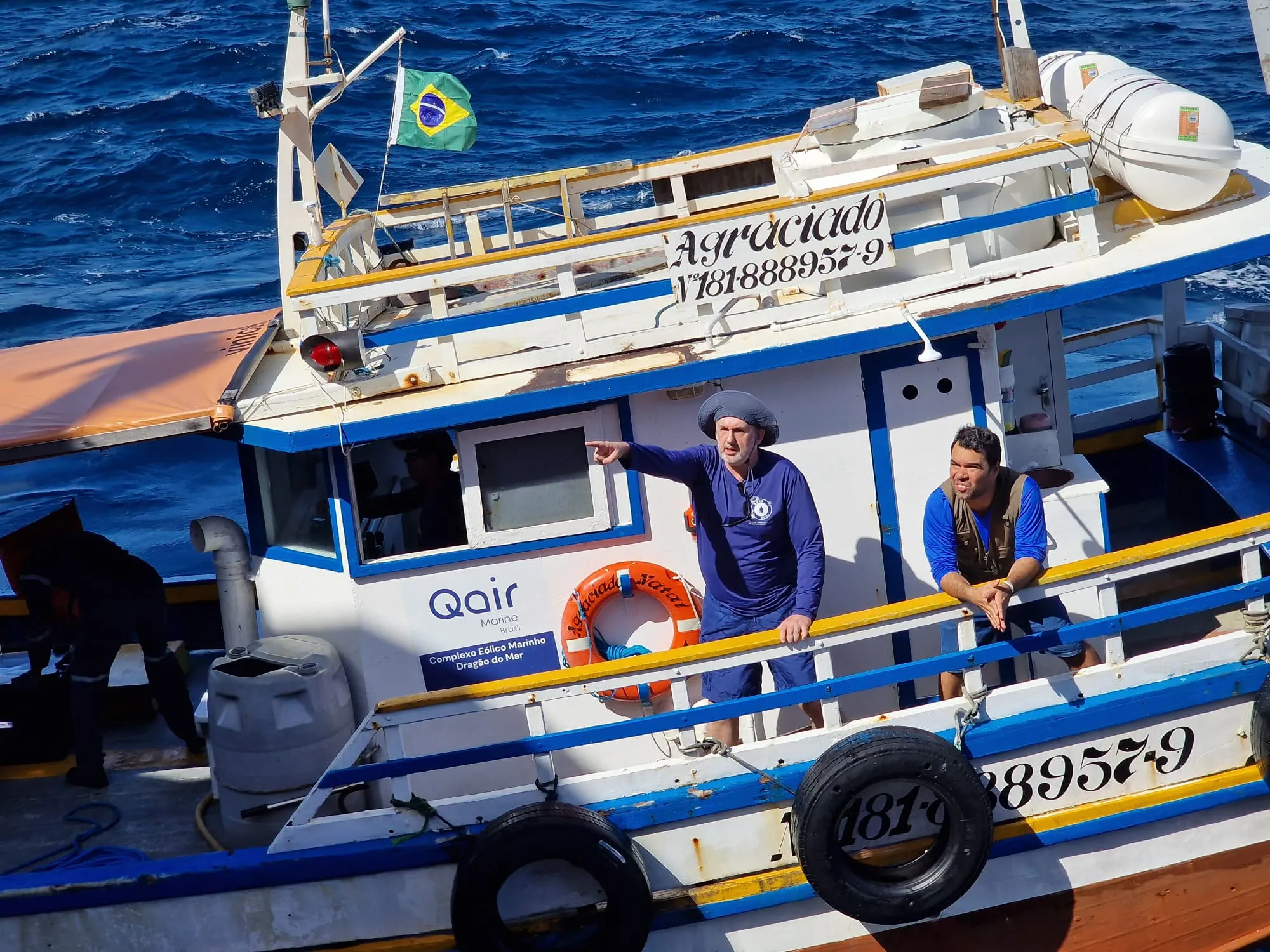 Pesquisadores nordestinos foram ao encontro do navio alemão