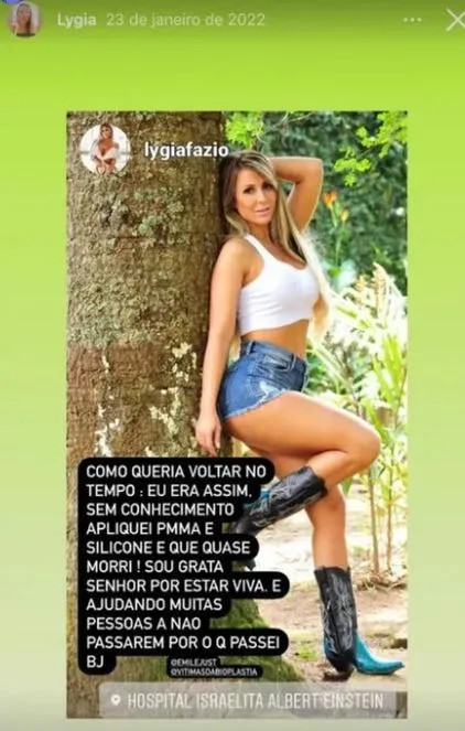 Lygia também foi moderadora do perfil 