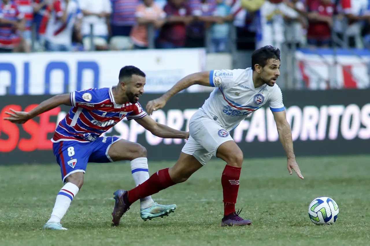 Fortaleza e Bahia fizeram jogo com poucas oportunidades de gol no Castelão