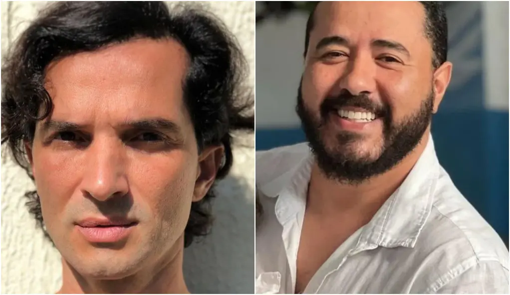 Montagem de fotos mostra Bruno à direita e Jeff à esquerda