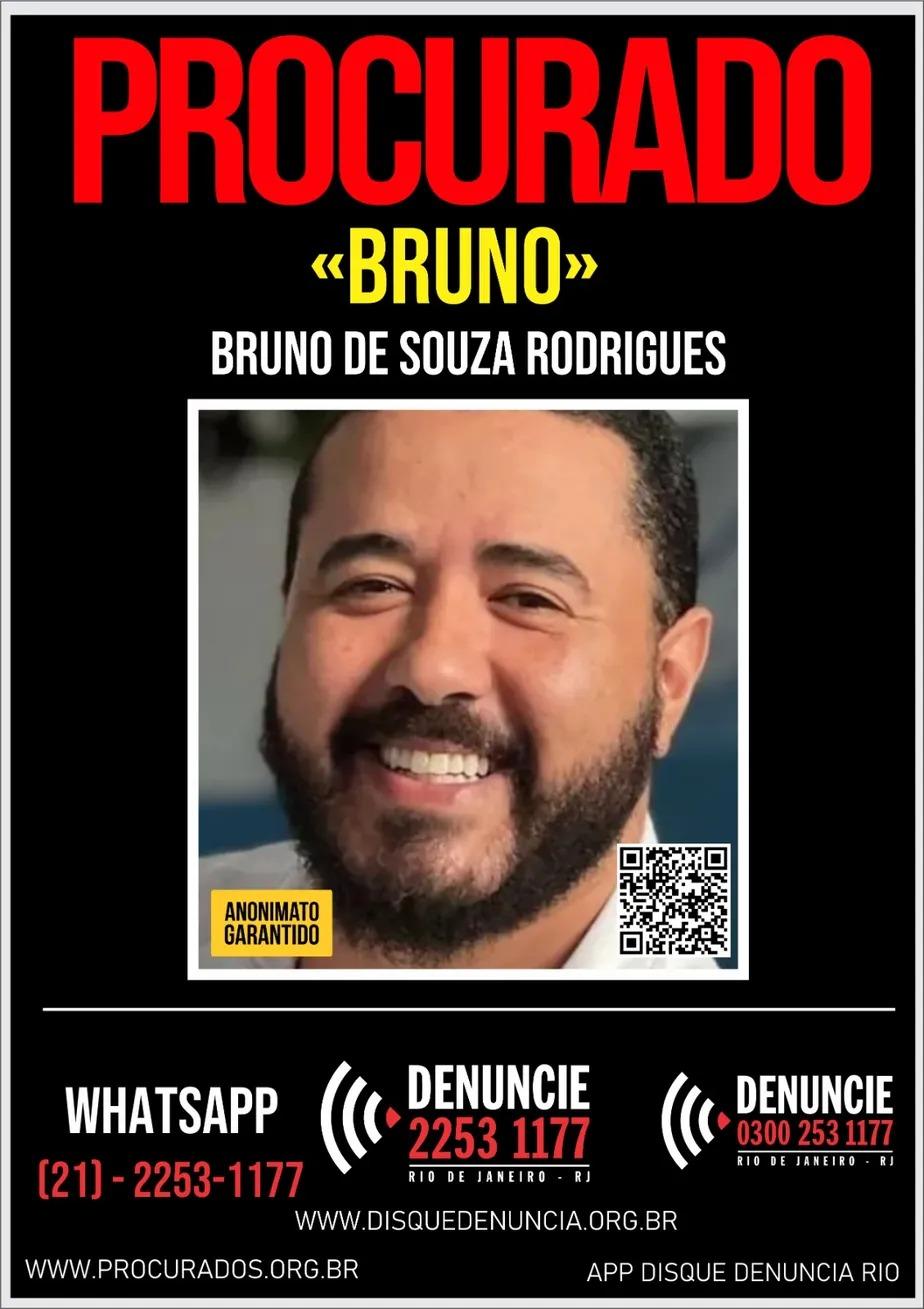 Cartaz de procurado de Bruno Rodrigues