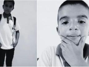 Montagem de fotos em preto e branco dos irmãos que morreram afogados em Marco