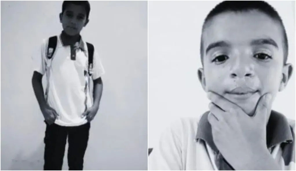 Montagem de fotos em preto e branco dos irmãos que morreram afogados em Marco