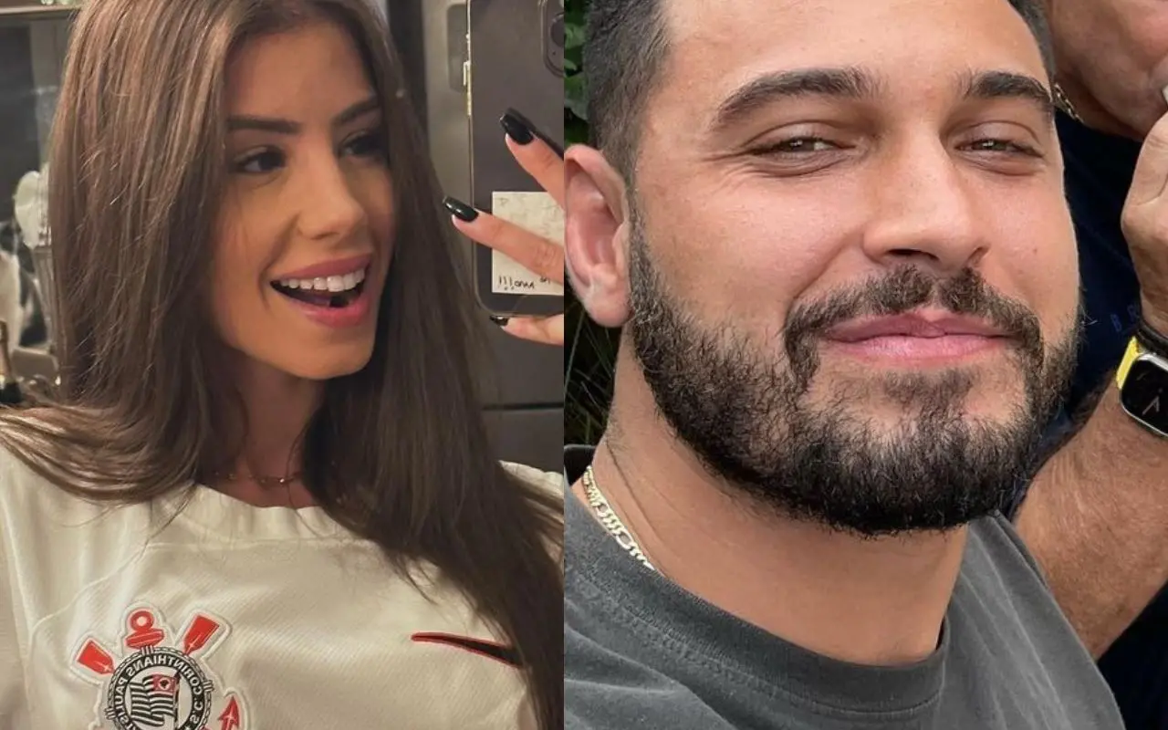 montagem com fotos de maria lina e luis ricardo junior