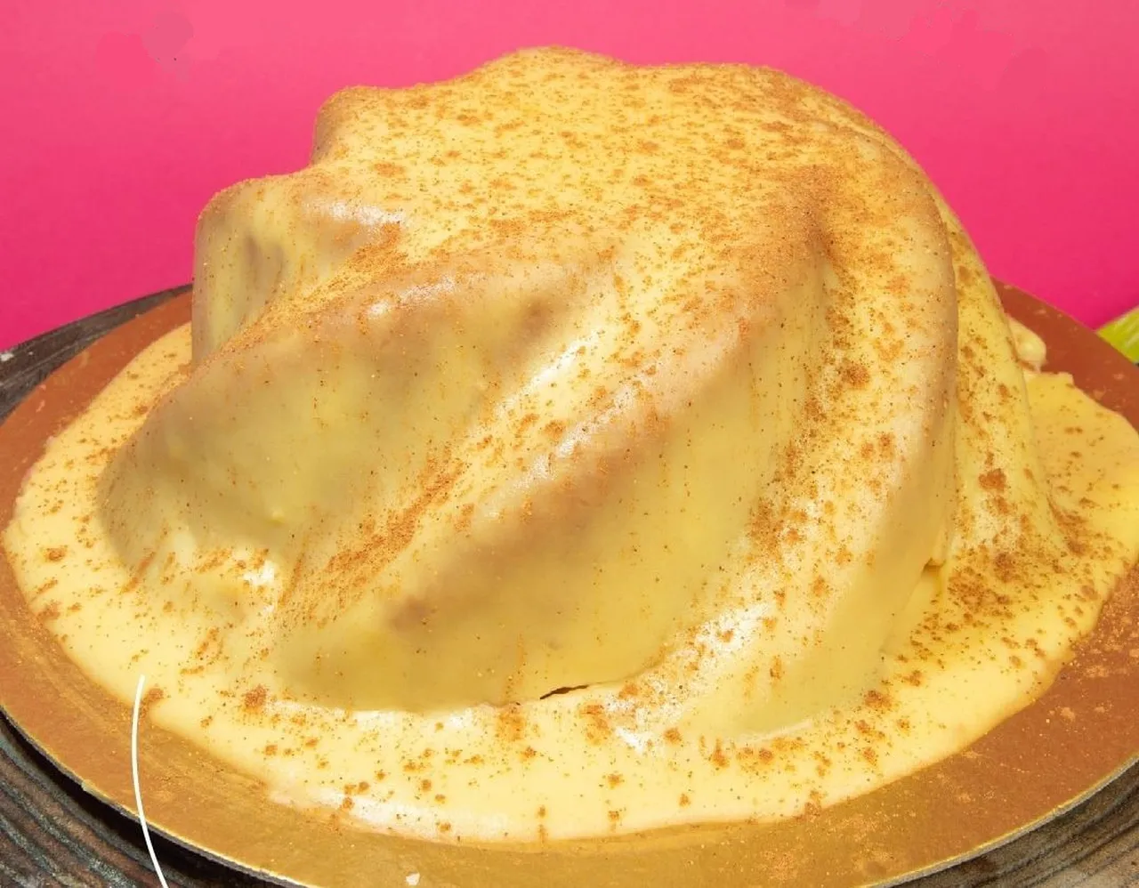 Bolo com calda de canjica da Doceville para o São João