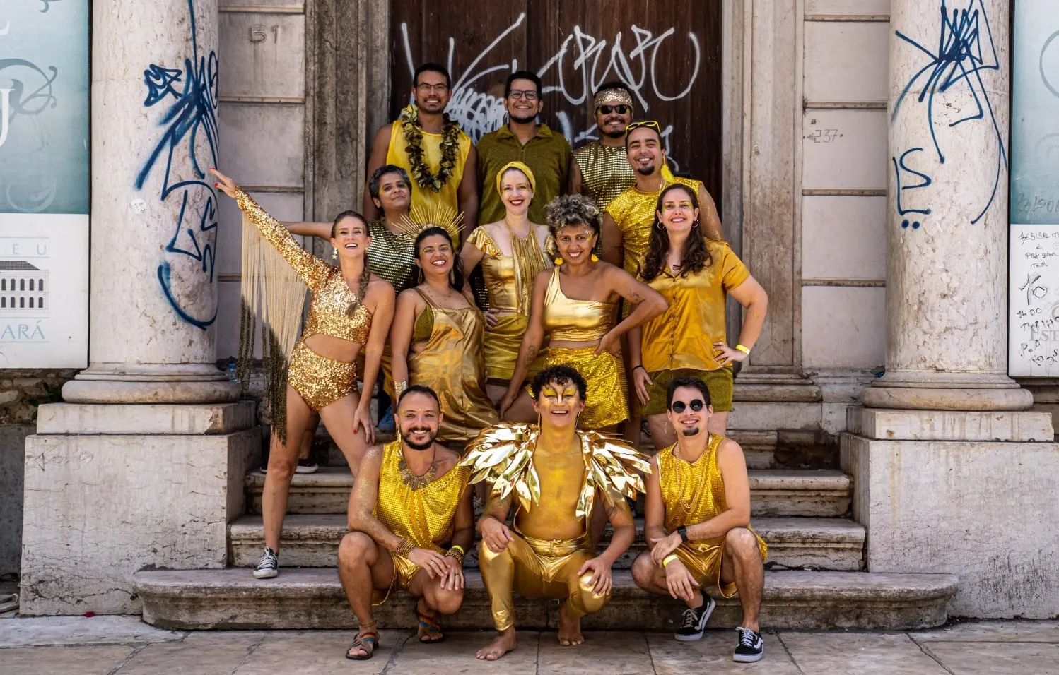 Integrantes do bloco Pra Quem Gosta é Bom