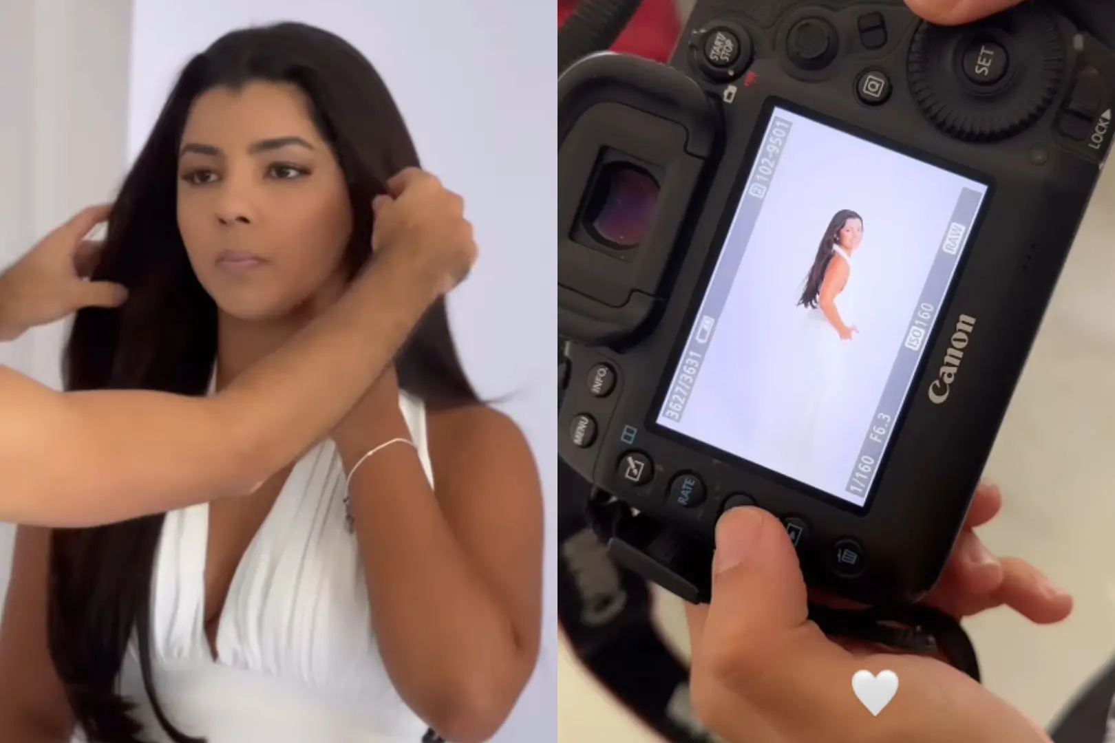 Ary Mirelle postou imagens do ensaio em rede social