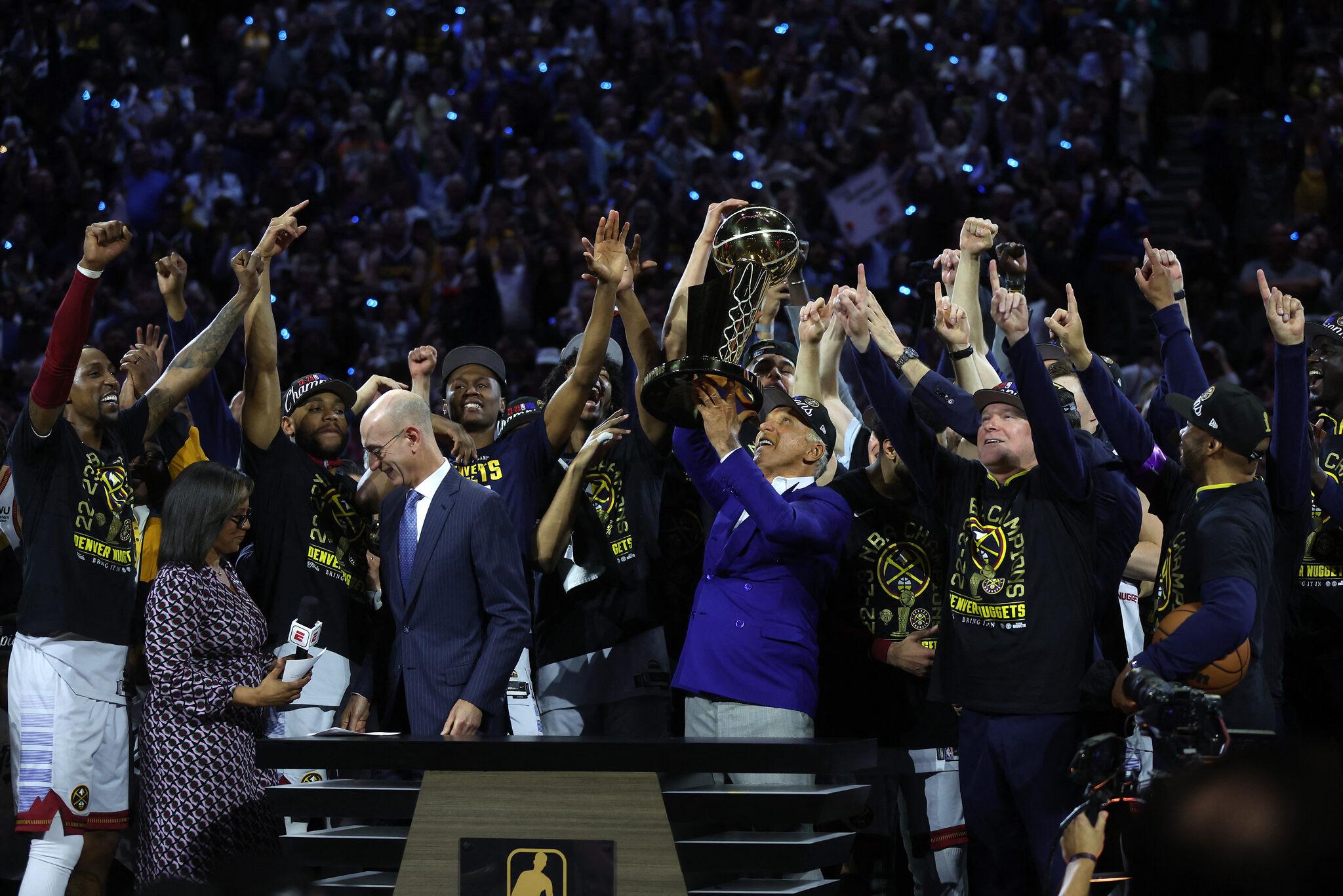 Denver Nuggets celebra título da NBA