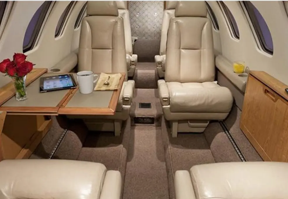 Parte interna de aeronave