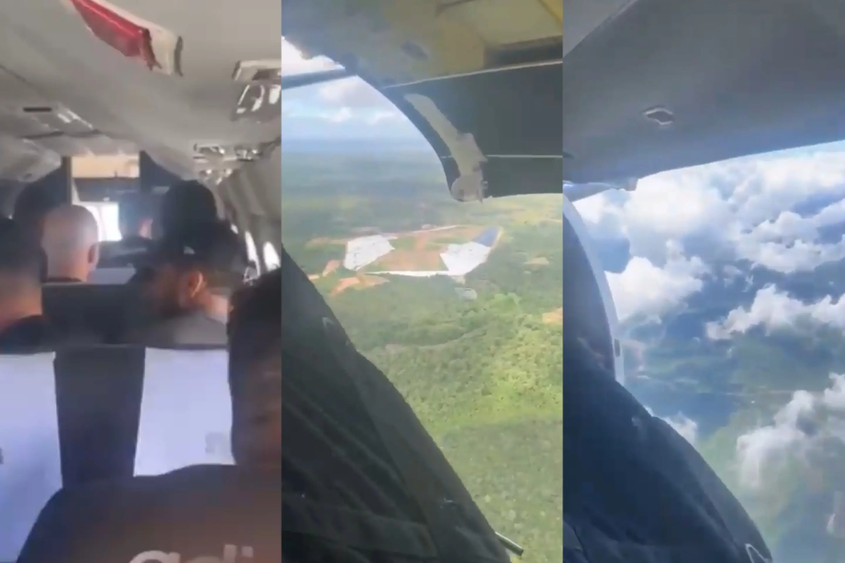 Membros da banda chegaram a gravar vídeos do ocorrido