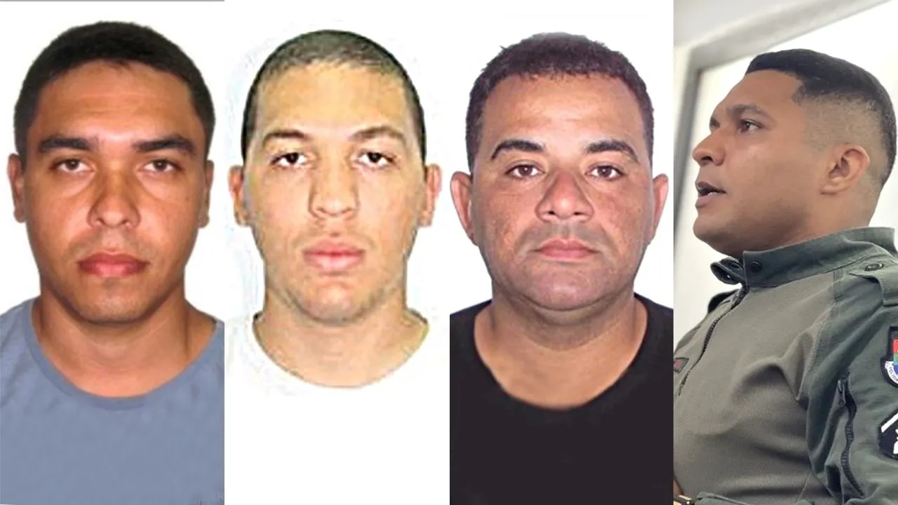 Os PMs Marcus Vinicíus, Antônio José de Abreu, Wellington e Ideraldo Amâncio foram julgados neste domingo (25)