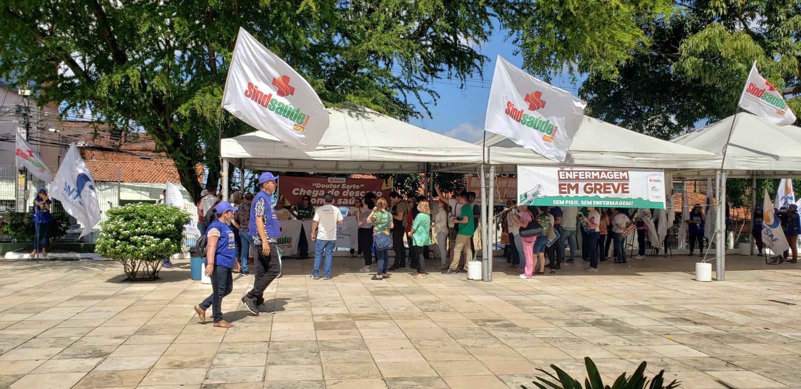 Protesto, enfermagem, Câmara Municipal de Fortaleza, piso da enfermagem