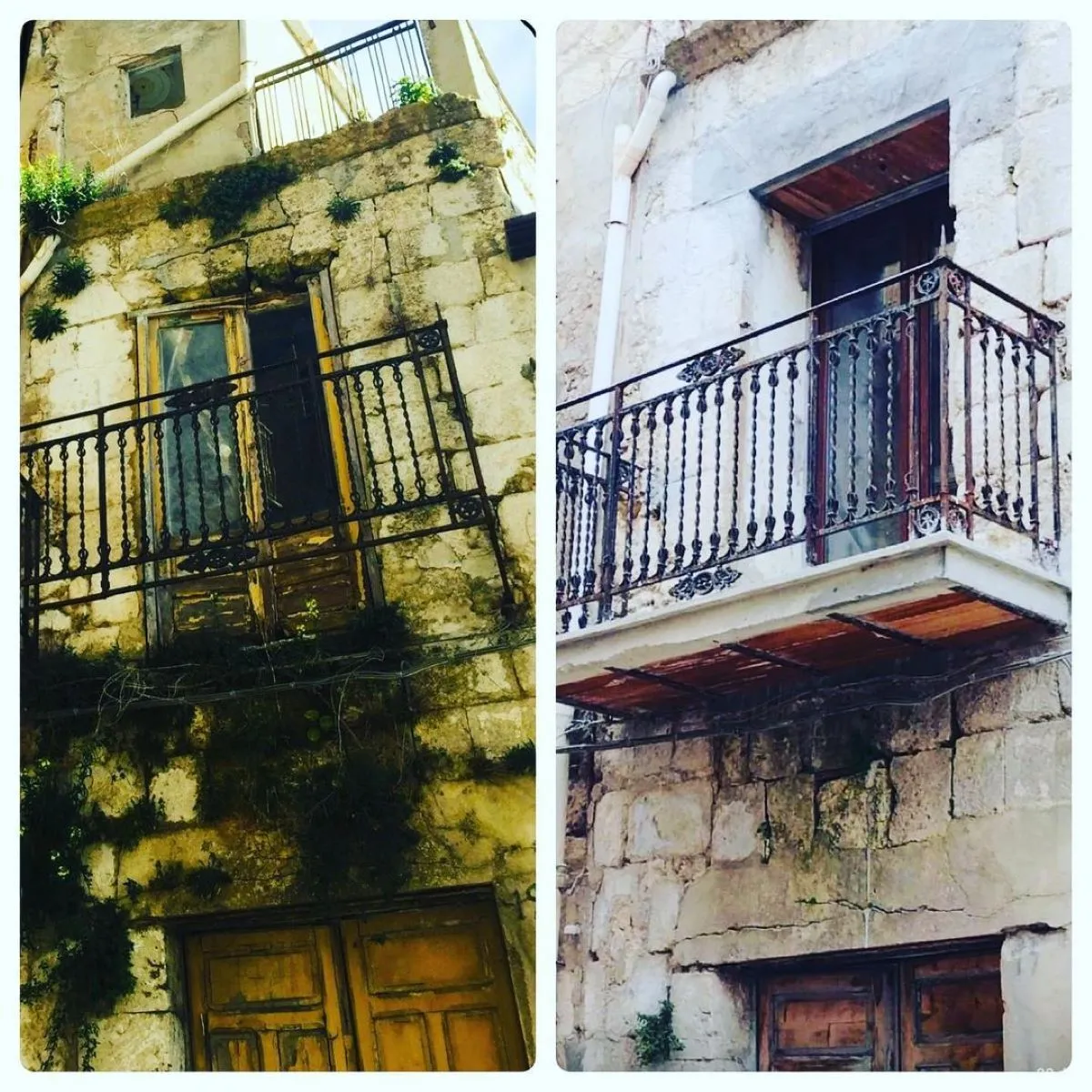 As casas ficam em Sicília, na Itália