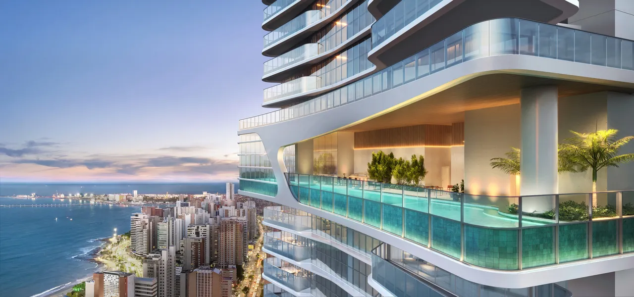 O Edge terá uma área de lazer com piscina elevada