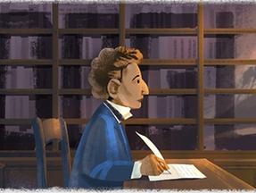 Doodle do Google em homenagem à Giacomo Leopardi