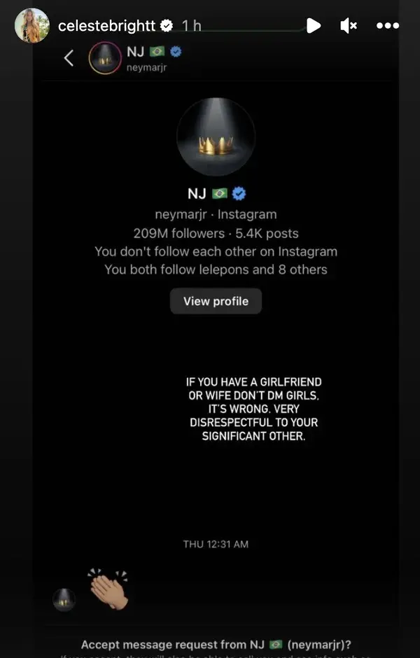 Imagem mostra texto de modelo