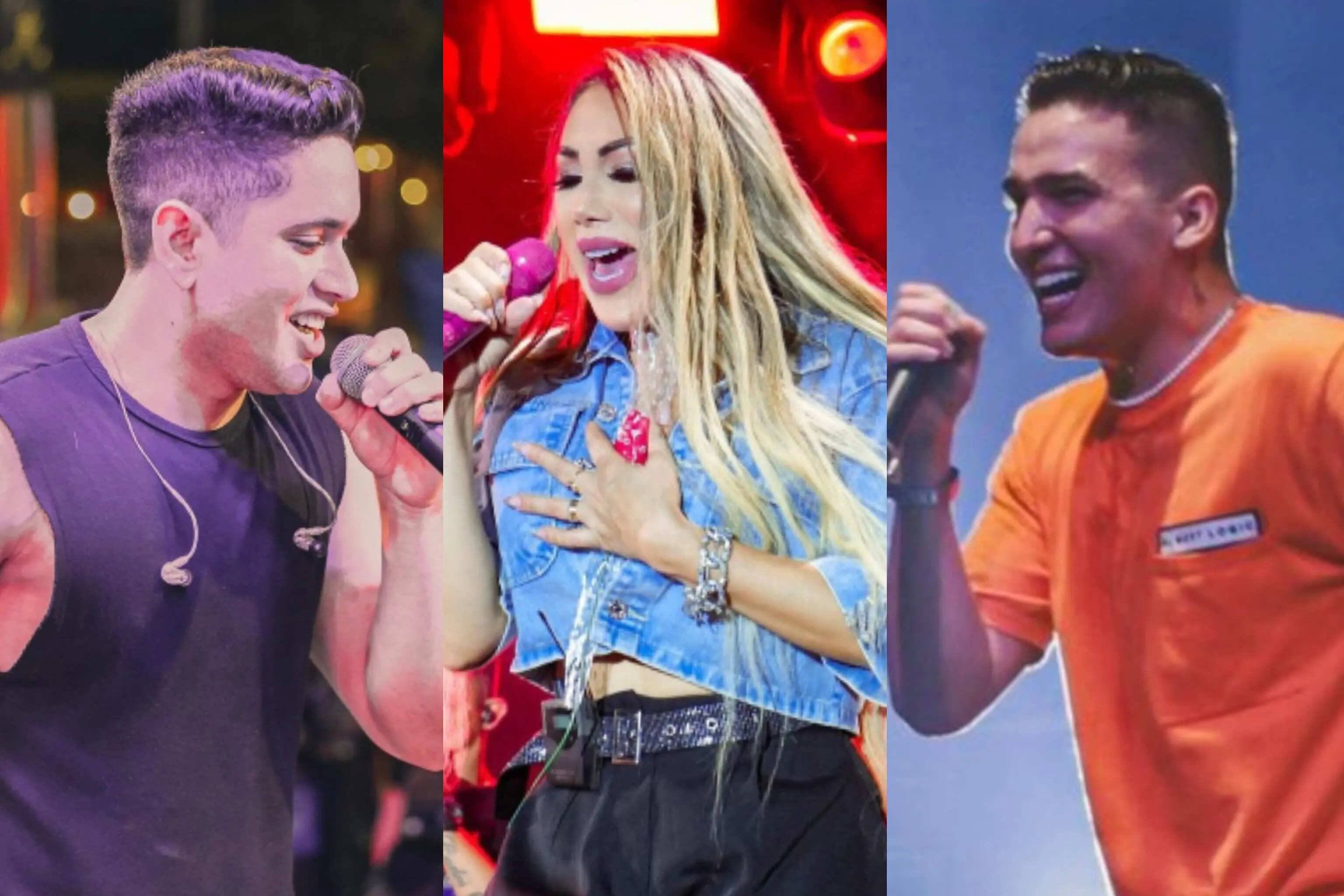 Caio Brito, Taty Girl e Pedro Guerra representam forró em evento