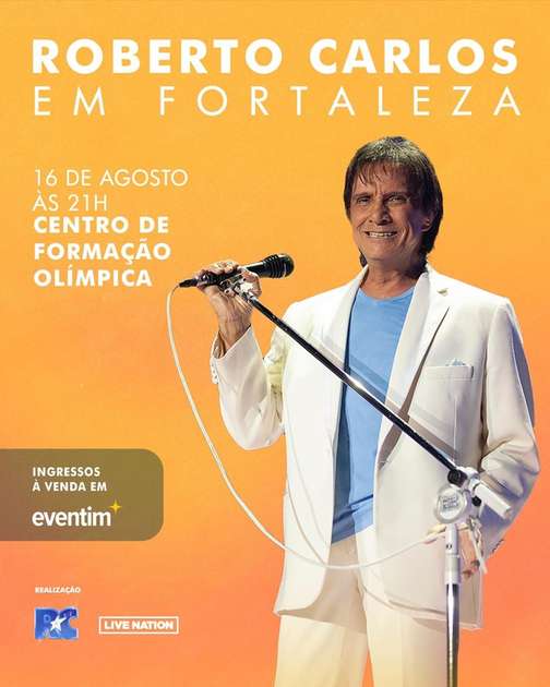 Show de Roberto Carlos em Fortaleza ganha nova data; veja detalhes e ...