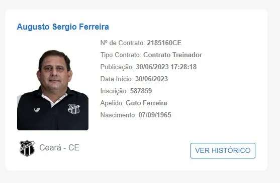 O nome de Guto Ferreira saiu no BID da CBF nesta sexta-feira