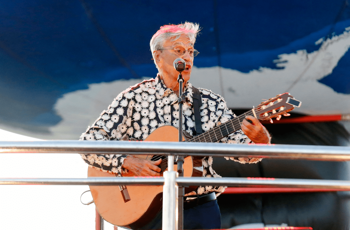 Caetano Veloso durante show