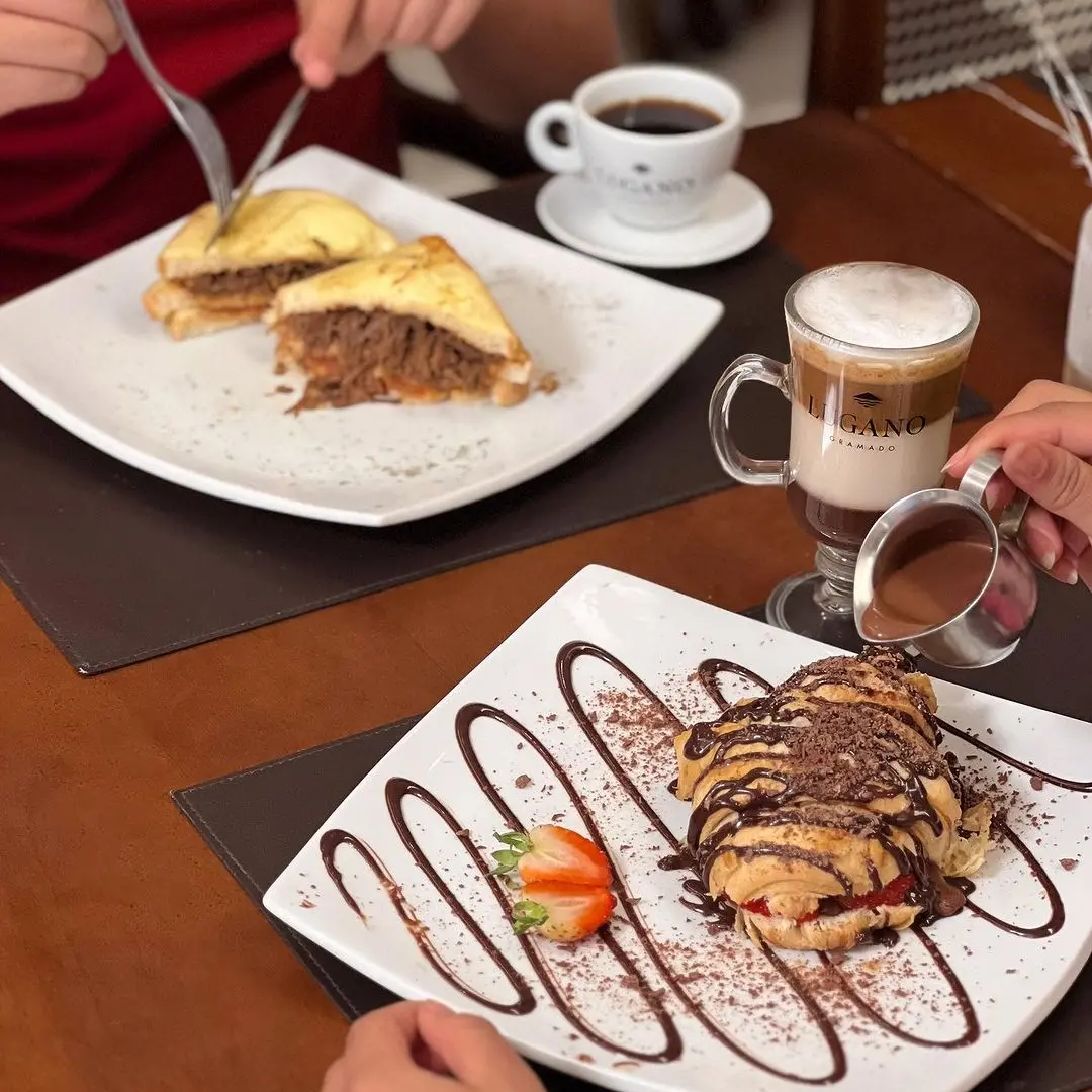 Opções de comida no Lugano