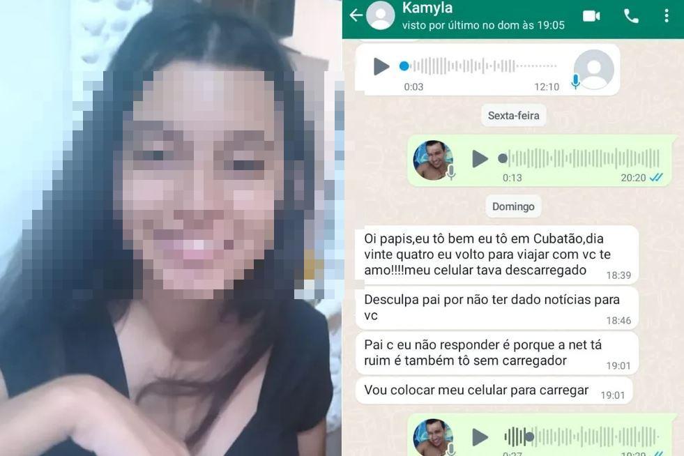 Adolescente Kamylla Kemylle da Silva, de 14 anos, desaparecida
