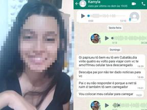 Adolescente Kamylla Kemylle da Silva, de 14 anos, desaparecida