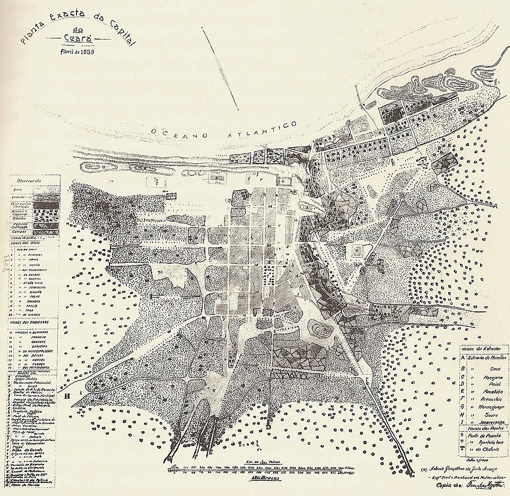 Planta elaborada por Adolfo Herbster em 1859