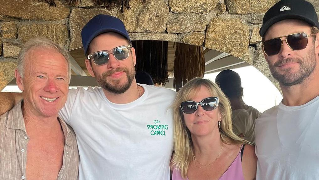 Chris Hemsworth e a família