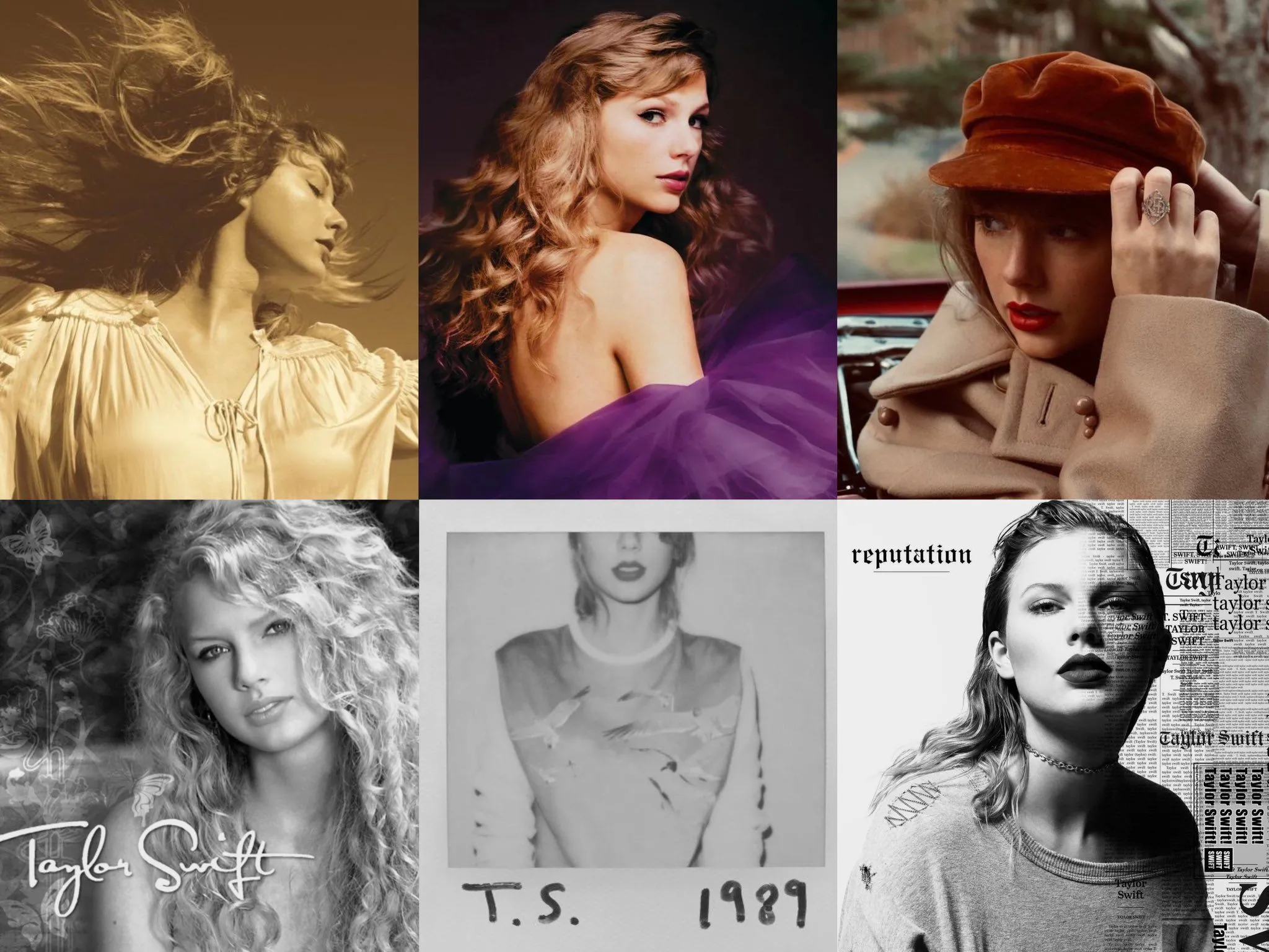 Dos seis primeiros álbuns, três já foram relançados: Fearless, Speak Now e Red