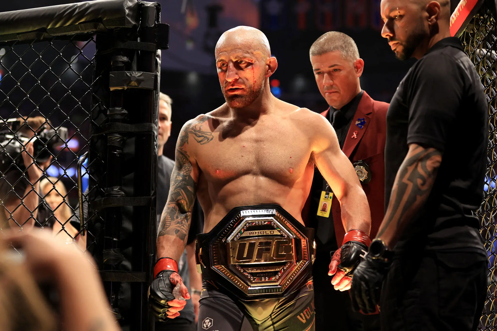 Alexander Volkanovski em ação no UFC