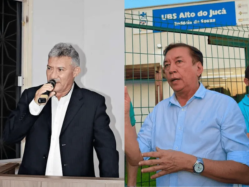 Orlando Rodrigues (esquerda) e Ronald Bezerra (direita) são os prefeitos interinos de Pacujá e de Iguatu, respectivamente.