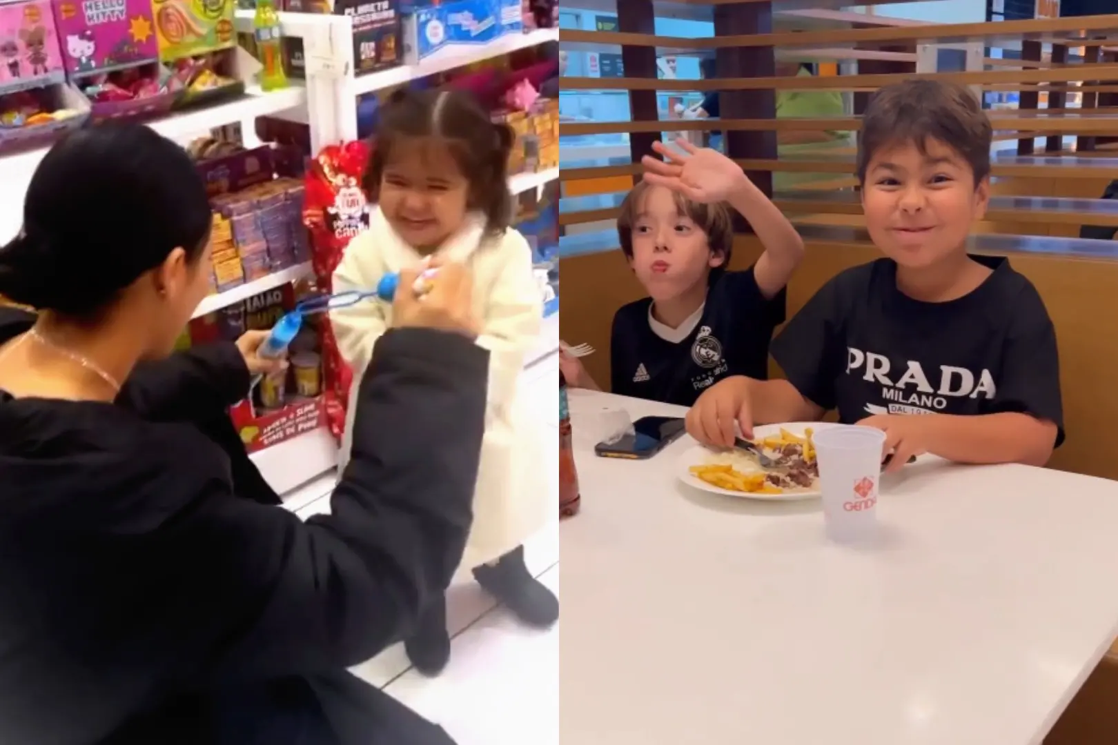 Simaria apareceu brincando com os sobrinhos em rede social