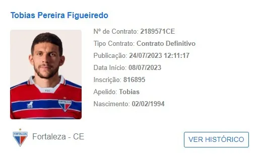 Tobias Figueiredo teve o nome publicado no BID.