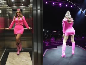 Cantora postou vídeo com o look inspirado na Barbie
