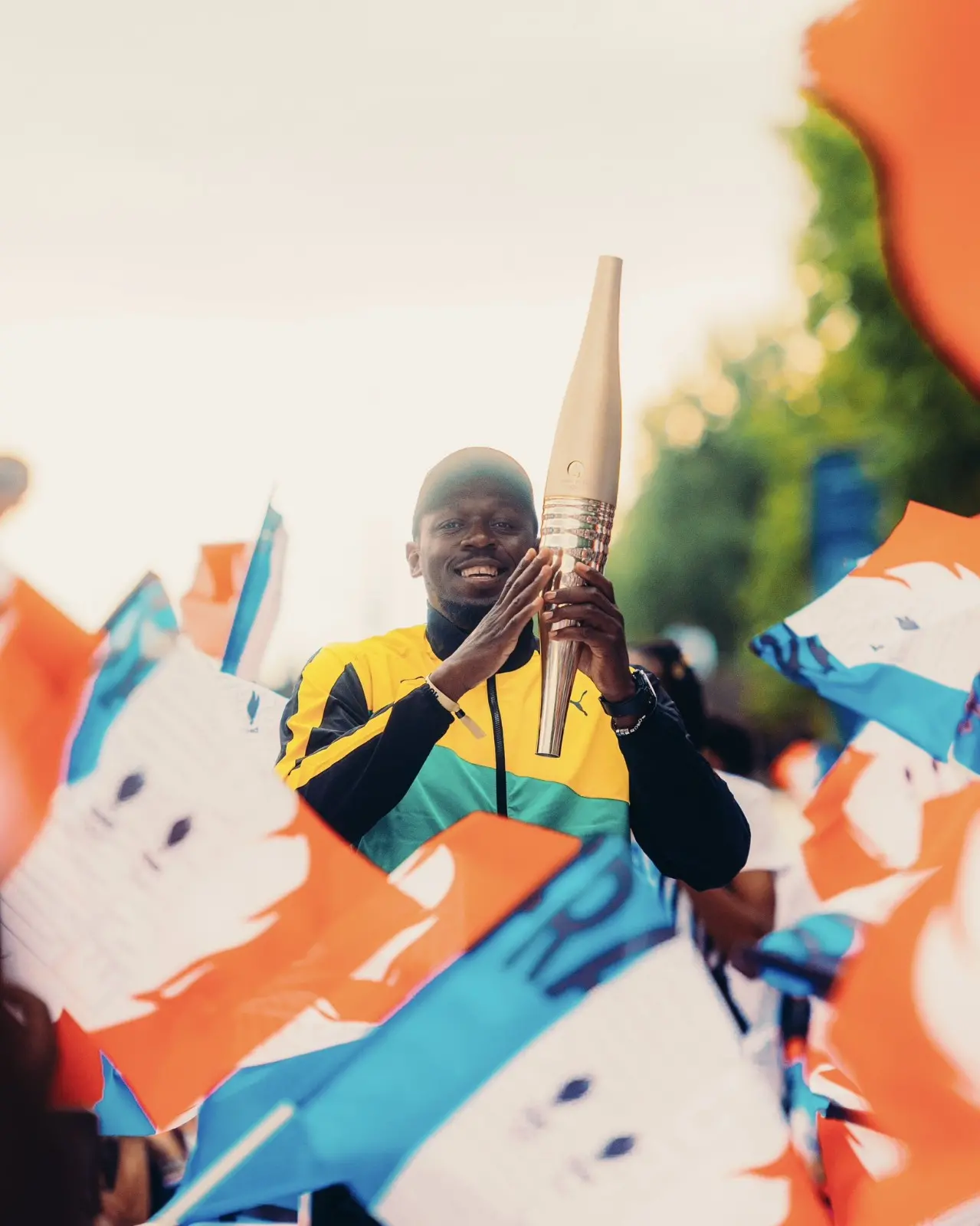 Usain Bolt tocha olímpica