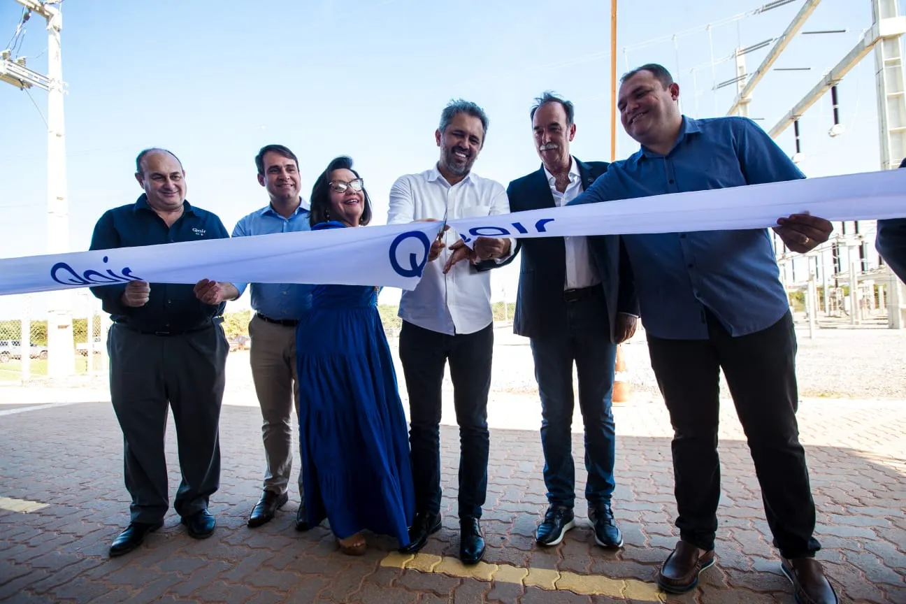 Cerimônia de inauguração do Complexo Eólico e Solar da Qair na última sexta (21) contou com a presença do governador Elmano de Freitas e outras autoridades