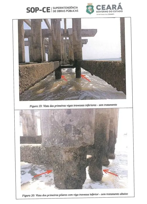 Parte do laudo da SOP sobre a Ponte dos Ingleses