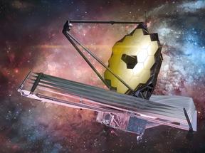 Imagem ilustrativa do Telescópio Espacial James Webb