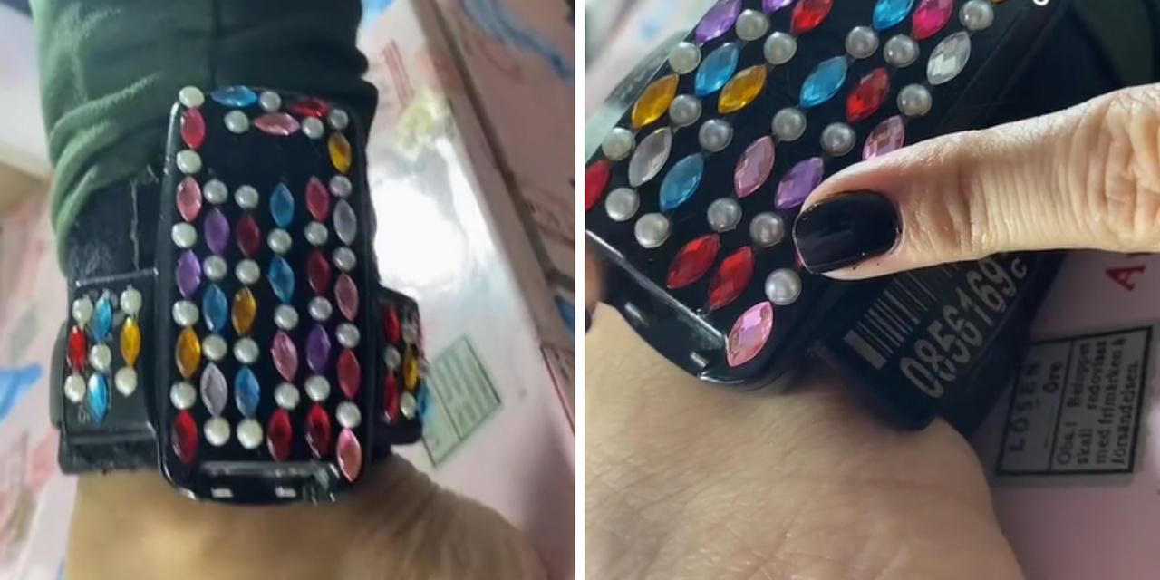 tornozeleira eletrônica enfeitada