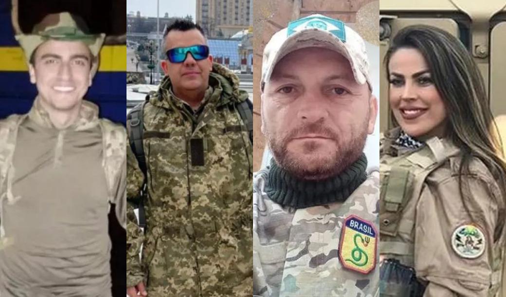 Brasileiros mortos na guerra entre Ucrânia e Rússia: Antônio Hashitani, André Luis Hack Bahi, Douglas Rodrigues Búrigo e Thalita do Valle