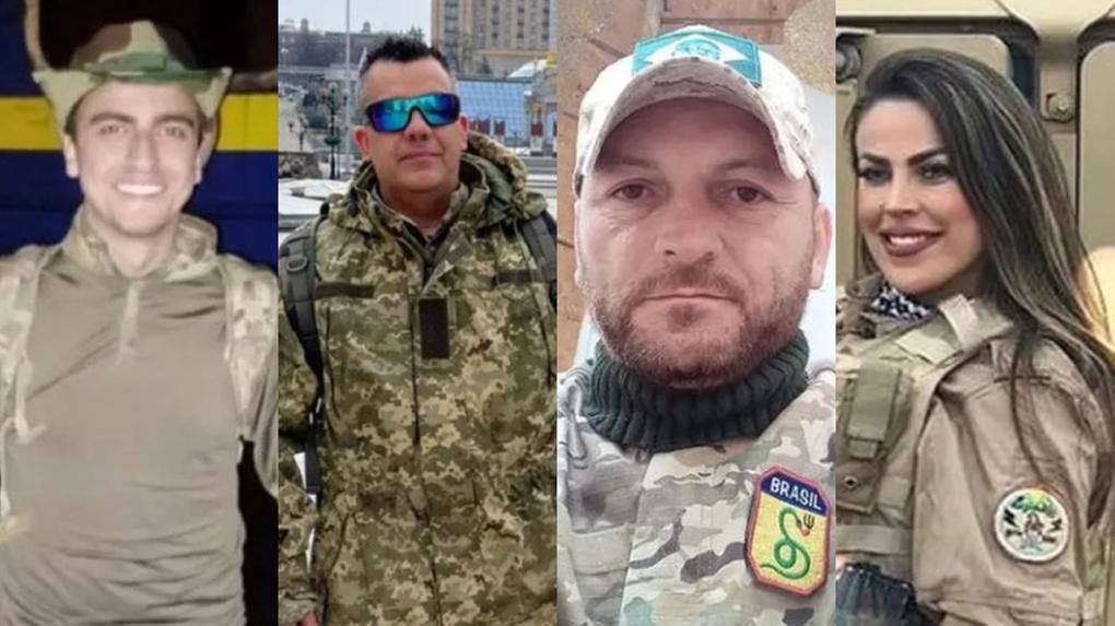 Brasileiros mortos na guerra entre Ucrânia e Rússia: Antônio Hashitani, André Luis Hack Bahi, Douglas Rodrigues Búrigo e Thalita do Valle