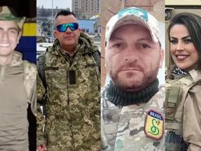 Brasileiros mortos na guerra entre Ucrânia e Rússia: Antônio Hashitani, André Luis Hack Bahi, Douglas Rodrigues Búrigo e Thalita do Valle