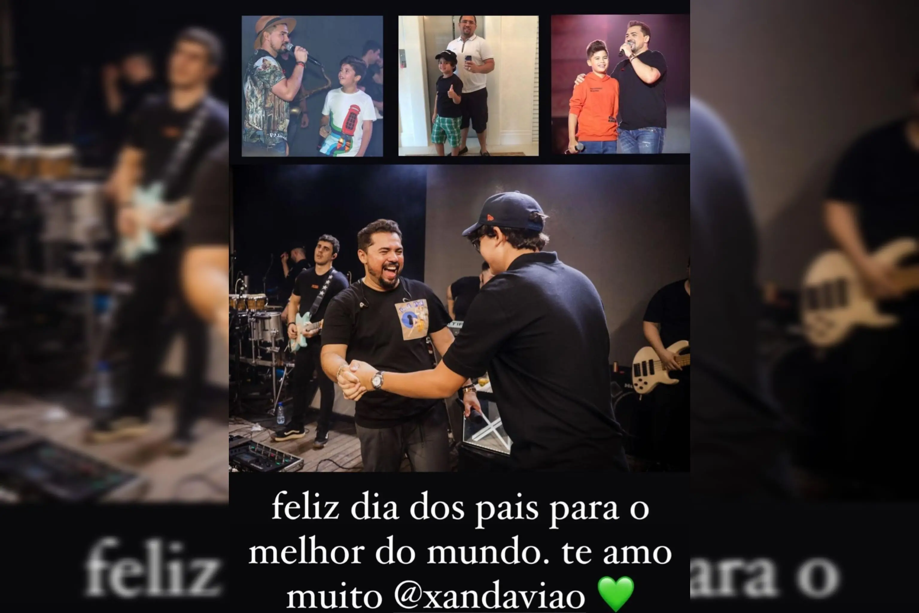 Publicação de Enzo Temoteo ao pai