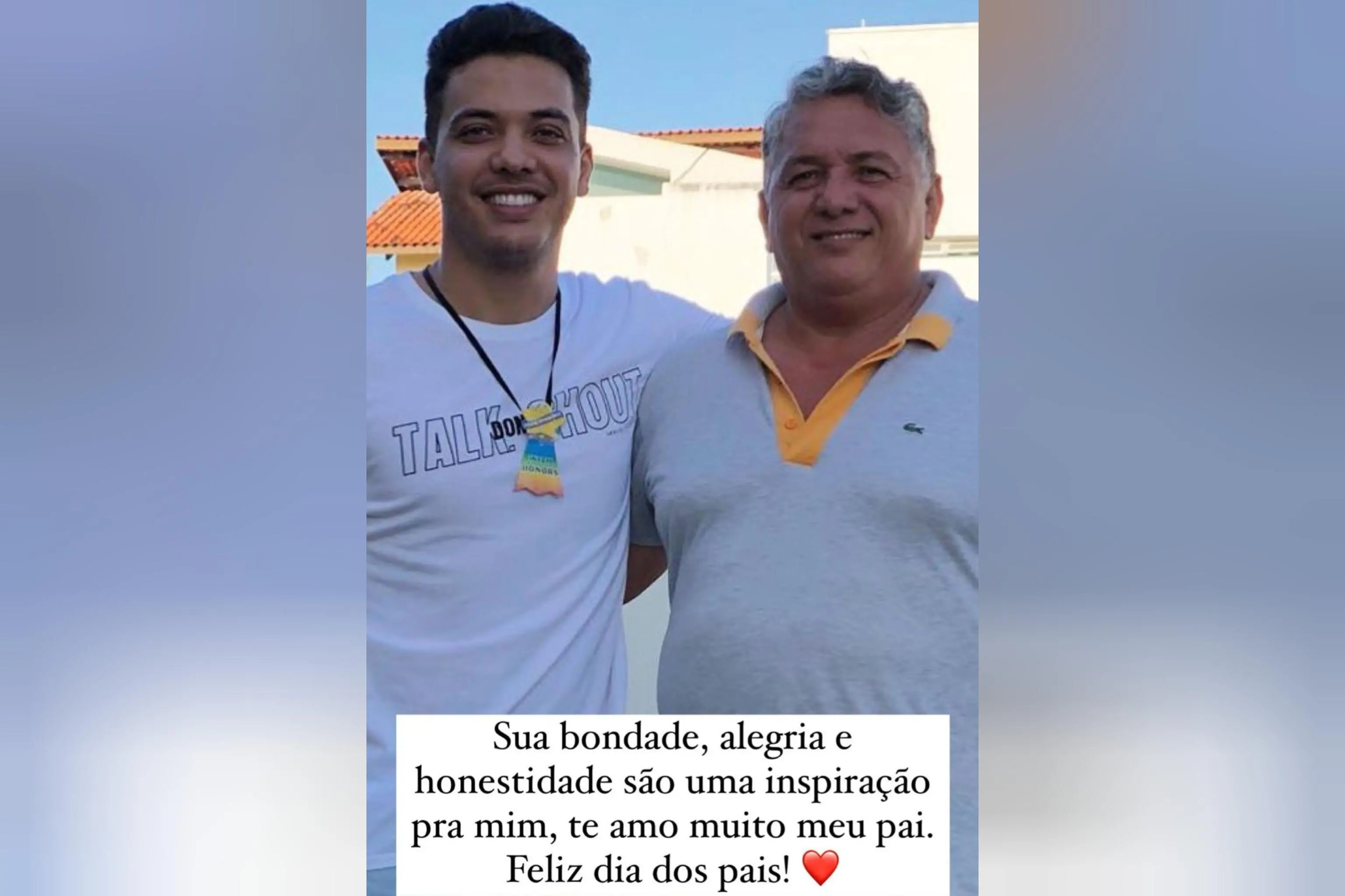 Wesley Safadão ao lado do pai