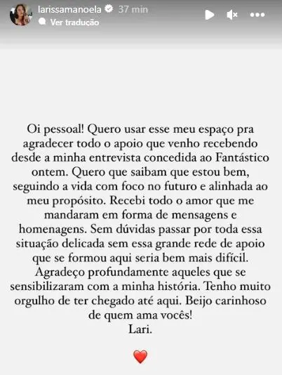 post Larissa Manoela