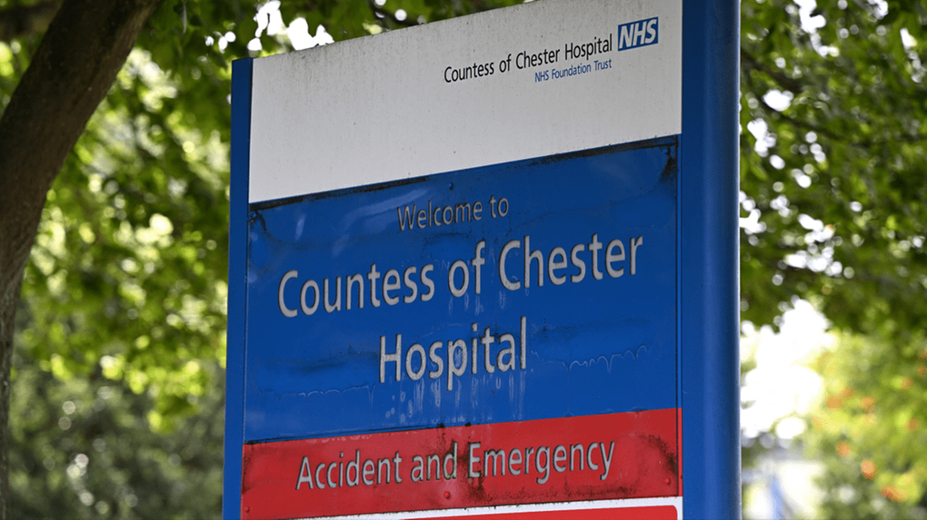 Placa do Hospital Countess of Chester