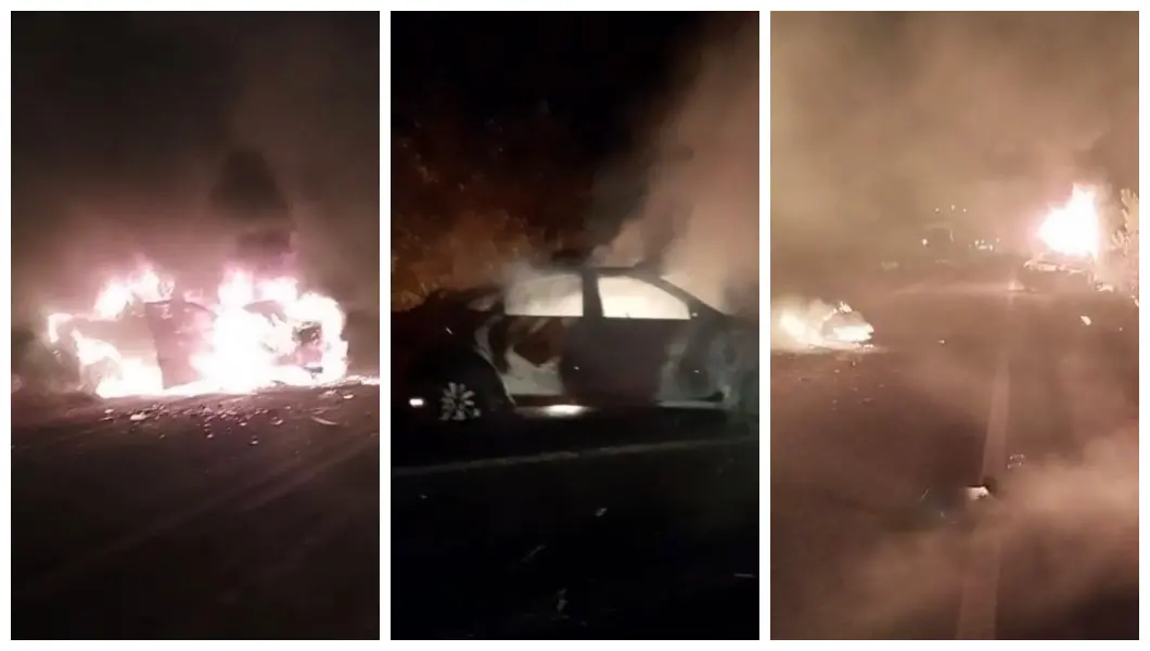 Veículos incendiados